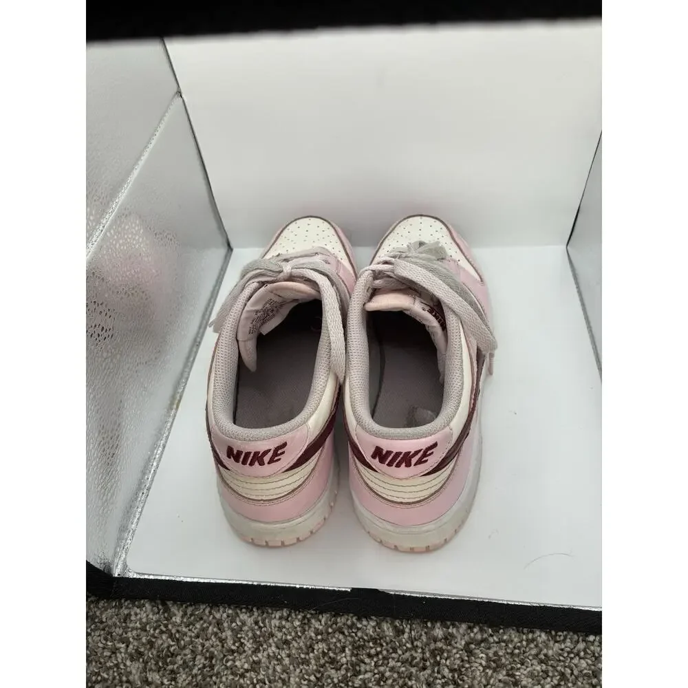 Nike Dunk Low Pink Foam Valentine Day CW1590-601 6Y Womens 7.5 White Coquette GS